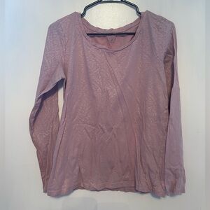 LOFT Light Purple Long Sleeve Blouse